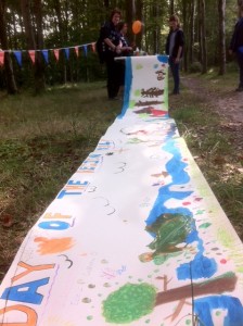 As part of the Day of the Region we created a forest mural